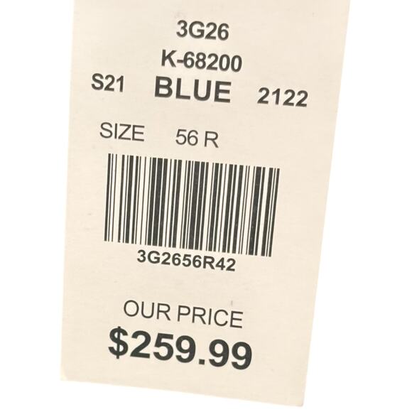 NWT Bocaccio Uomo Paris Blue Check Stretch Blazer Sport Coat R56/W50 MSRP $259 - Picture 7 of 16